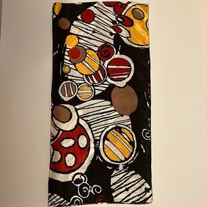 Printed silk like scarf size 30x30
